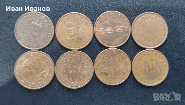 Монети евро центове ., снимка 5 - Нумизматика и бонистика - 32753884