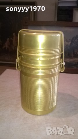 ретро термос-алуминиев и стар-21х11см, снимка 2 - Антикварни и старинни предмети - 28072861