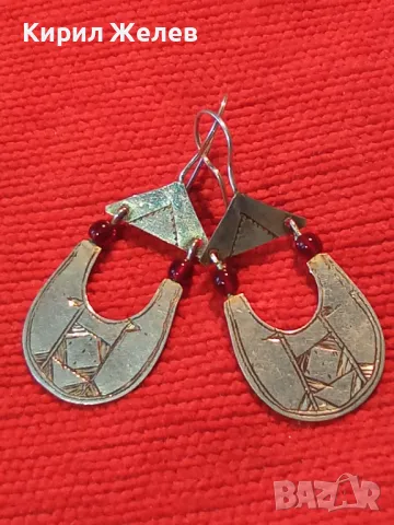 Старинни ВЪЗРОЖДЕНСКИ СРЕБЪРНИ ОБЕЦИ СРЕБРО ВИСОКА ПРОБА с МЪНИСТА РЪЧНА КУЮМДЖИЙСКА ИЗРАБОТКА 42933, снимка 14 - Антикварни и старинни предмети - 49866054