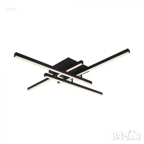 LED плафон 38W 3000K VT-7915 V-TAC черен, снимка 1