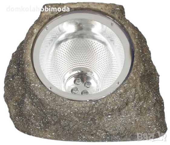 4 броя Соларен фенер с каменен дизайн/Пластмасов,10х7х20 см, снимка 2 - Соларни лампи - 40456503
