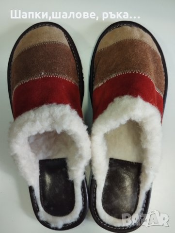 80 Кожени пантофи, дамски модел, снимка 3 - Пантофи - 43571112