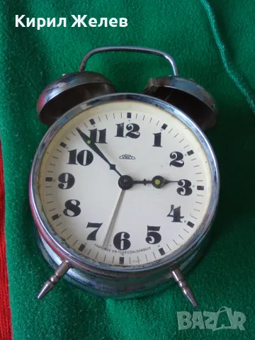 PRIM FABRIQUE EN TCHECOSLOVAQUIE Стар МЕХАНИЧЕН КОЛЕКЦИОНЕРСКИ ЧЕХОСЛОВАШКИ БУДИЛНИК - ПРИМ 43683, снимка 17 - Антикварни и старинни предмети - 44466258