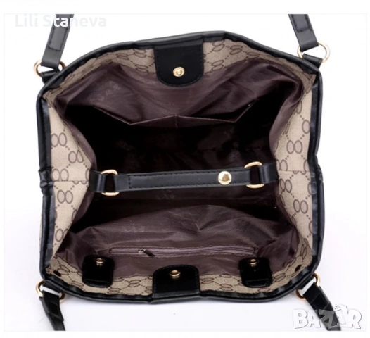 Елегантен комплект дамски чанти 3 в 1. , снимка 2 - Чанти - 53102347