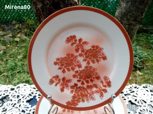 Винтидж японски чинии - 5 бр. , снимка 2 - Чинии - 48325118