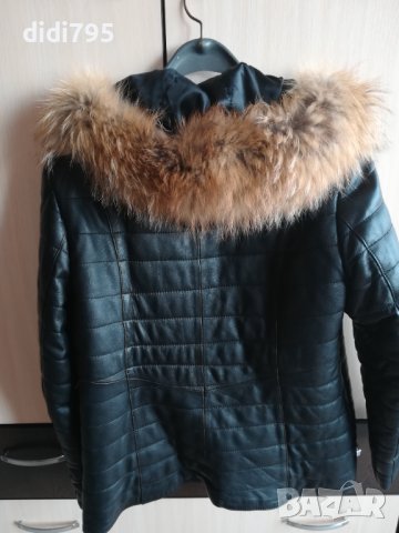 Дамско кожено яке, снимка 6 - Якета - 38657157