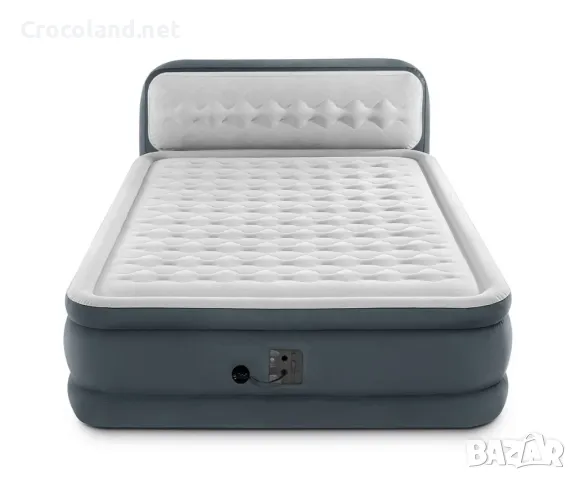 Надуваем матрак Intex Queen Dura-Beam Ultra Plush, 152 x 236 x 86 см, вградена помпа, PVC, кадифен, снимка 2 - Надуваеми легла - 50087932