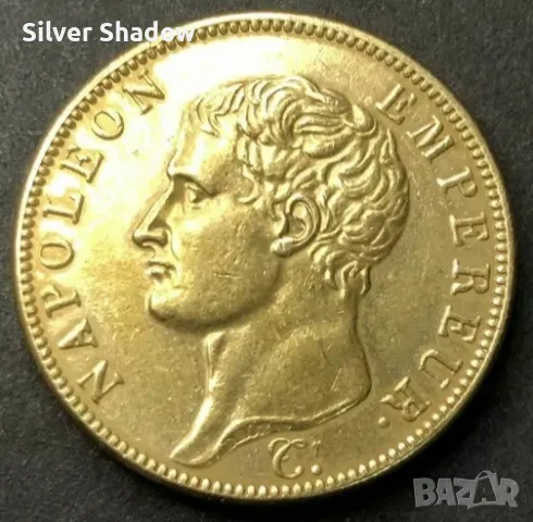 Монета Франция 40 Франка 1813 Наполеон Бонапарт 