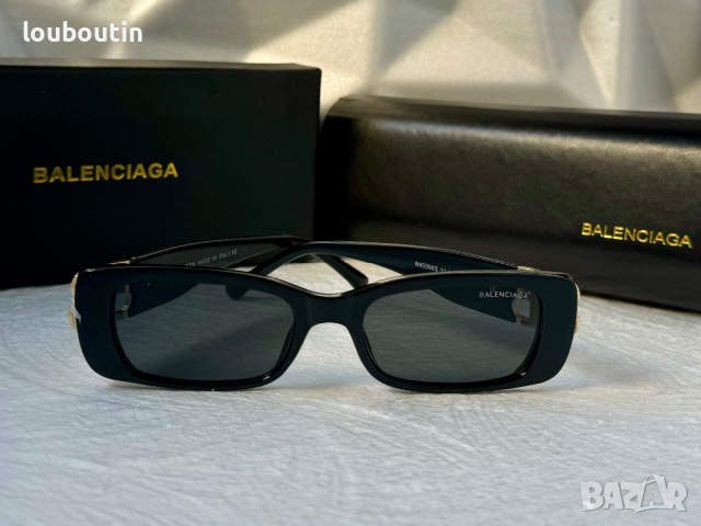 Balenciaga правоъгълни дамски слънчеви очила 1:1 с лого, снимка 5 - Слънчеви и диоптрични очила - 44865156
