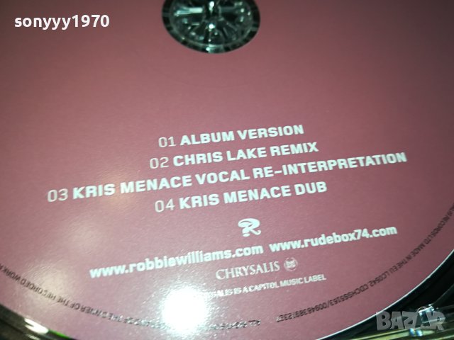 ROBBYE WILLIAMS WITH PET SHOP BOYS CD-ВНОС GERMANY 2211231411, снимка 11 - CD дискове - 43100922