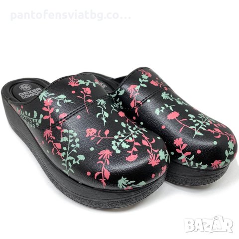 Медицински чехли GEZER черен принт 37/41, снимка 2 - Чехли - 43501642