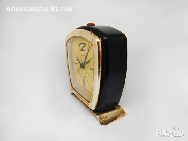 Стар Механичен Будилник Слава 11 Камъка Часовник Време, снимка 3 - Други ценни предмети - 52704154