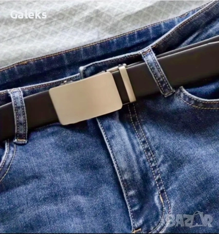 Мъжки официални колани с изчистена геометрия на катарамата в 3 версии!, снимка 13 - Колани - 53501693