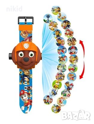 3D детски часовник прожектор с Пес Патрул Paw Patrol Рабъл Чейс Маршал Скай, снимка 5 - Детски - 27418092