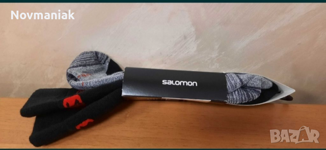 Salomon Mission Black Matador Red Ski Socks, снимка 6 - Други - 36501114