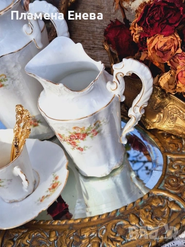 Антикварен порцеланов сет, снимка 6 - Антикварни и старинни предмети - 53092391