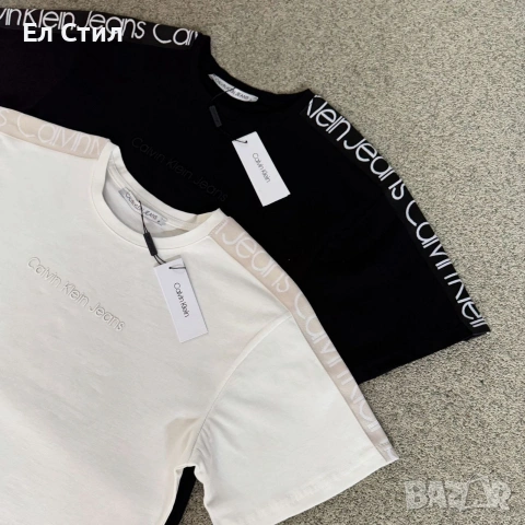 📌#Памучна #тениска 23 евро Черно Л Бяло М, снимка 4 - Тениски - 53447505