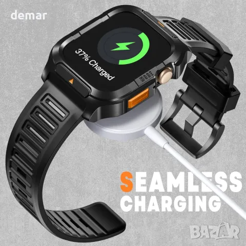 Метален корпус с каишка, съвместим с каишки за Apple Watch 44 mm, снимка 7 - Аксесоари за Apple - 48876279