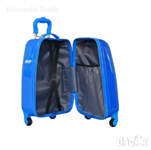 Детски куфар Mercado Trade, Поликарбон, Акула, снимка 4 - Раници - 48056220