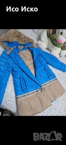 Зимно яке в син цвят, снимка 2 - Якета - 52024548