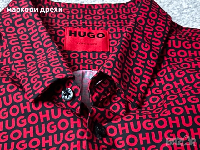 Hugo Boss Hugo shirt slim fit XL, снимка 8 - Ризи - 52755269