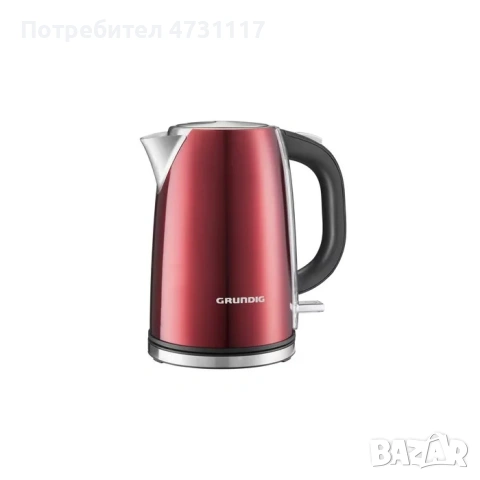 Grundig електрическа кана, червен, 1.7 литра. Германия