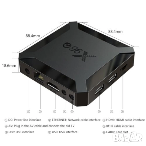 Tanix TX1 Android10 TV Box , снимка 8 - Плейъри, домашно кино, прожектори - 48393538