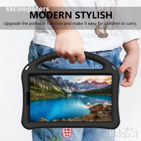 EVA Удароустойчив калъф за Lenovo Tab One TB-305FU / Tab K9 | С вградена стойка и Раменна Лента | Ця, снимка 9 - Калъфи, кейсове - 51994758