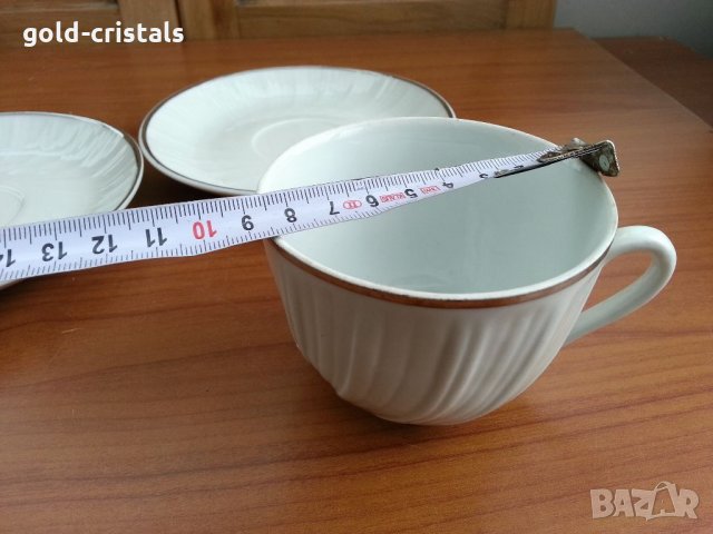 Стар български порцелан чаша за чай  сребърен кант, снимка 4 - Антикварни и старинни предмети - 32806698