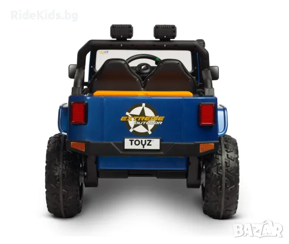 Офроуд акумулаторен автомобил RINGO – 4x4, до 100 кг, с дистанционно и LED, Син, снимка 6 - Детски велосипеди, триколки и коли - 49971650