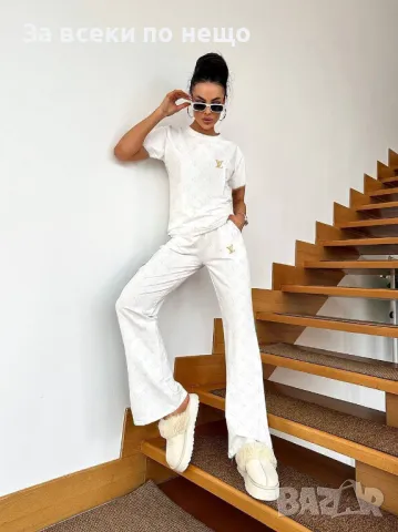 Louis Vuitton Дамски Спортен Комплект Тениска И Долнище🔝Дамски Спортен Екип Луис Витон Код A559, снимка 3 - Комплекти - 50183226