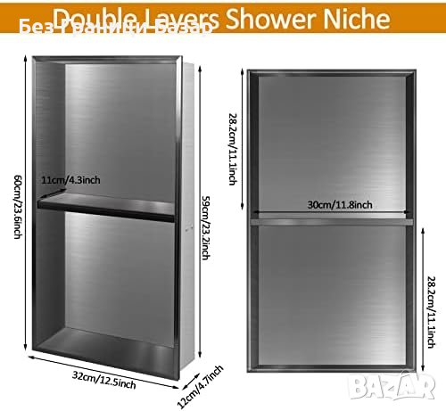 Нов Елегантен Шкаф Конструкция за Баня Неръждаема стомана Съхранение Организатор, снимка 2 - Други стоки за дома - 43076167