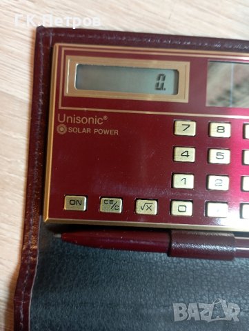 Стар калкулатор "Unisonic" LC285 solar, снимка 8 - Антикварни и старинни предмети - 43804054