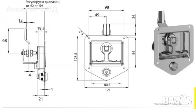 Ключалка / брава за сандъци ,ел.табла и др. , снимка 3 - Аксесоари и консумативи - 27622925