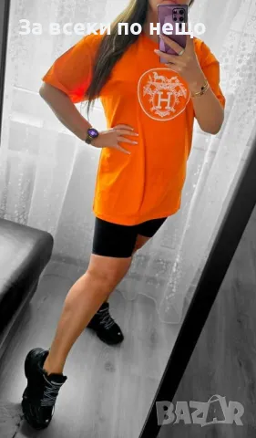 Дамска тениска Balenciaga👚Hermes👚Налични различни цветове 👚 Код A3, снимка 7 - Тениски - 47370916