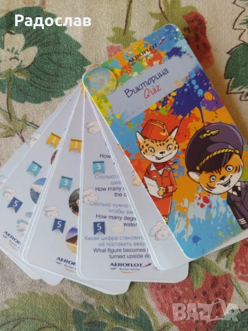 Аерофлот комплект занимателни игри , снимка 11 - Образователни игри - 52255128