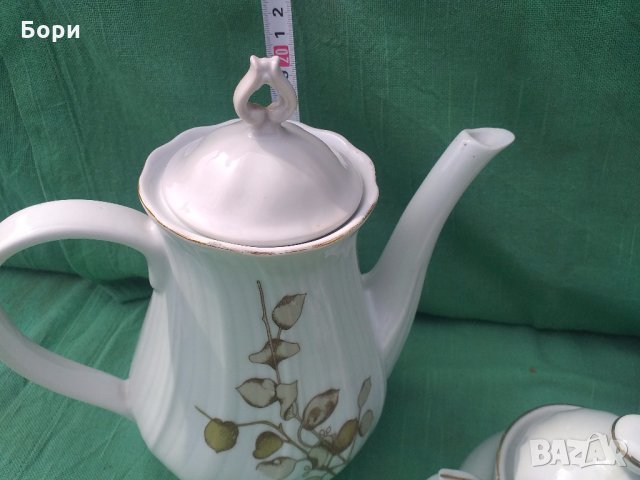 Български порцелан две кани и захарница, снимка 7 - Чинии - 32413126