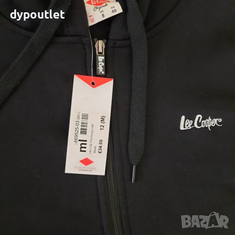 Lee Cooper - Дамски суичър с качулка Zip Thru Hoody, размер M , цвят - черен.   , снимка 3 - Суичъри - 39454451