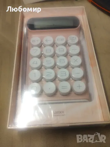 Преносим настолен калкулатор, LCD екран, 20 клавиша, 10 цифри, ретро, розов, снимка 3 - Друга електроника - 48788089