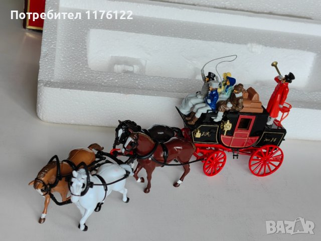 Matchbox MOY YS-39 Passenger Coach & Horses C.1820 Мачбокс Каляска Олдтаймер, 100 лв, снимка 10 - Коли, камиони, мотори, писти - 38940278