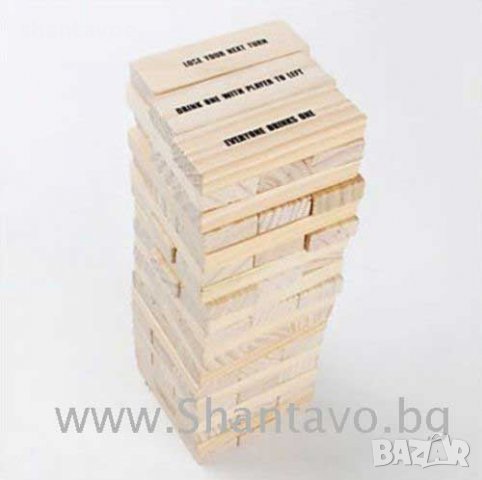 Забавна игра "Дървена кула за надпиване" - Дженга, снимка 6 - Настолни игри - 38002923