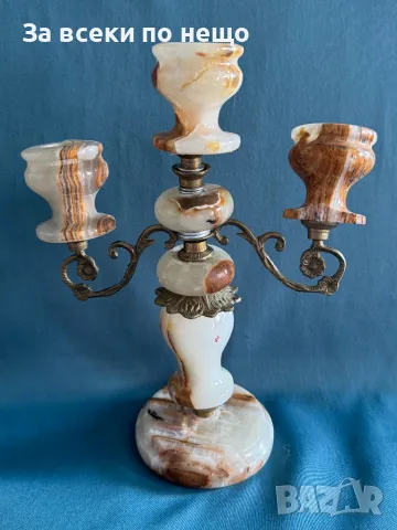 Свещник от Оникс, снимка 4 - Декорация за дома - 50263891