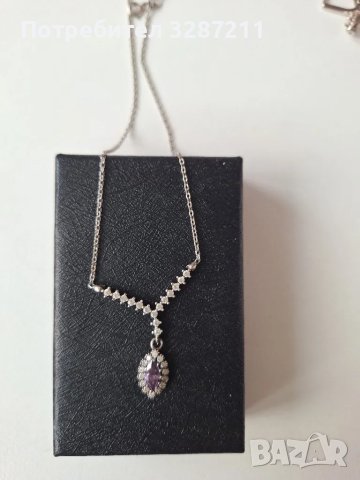 сребърен комплект, снимка 3 - Бижутерийни комплекти - 49846466