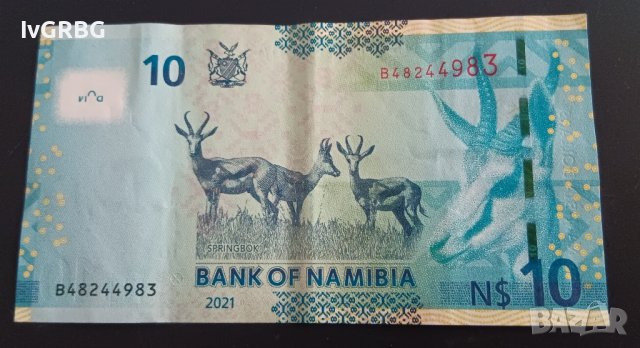 10 долара Намибия 2021 Банкнота от Африка , снимка 4 - Нумизматика и бонистика - 43696322