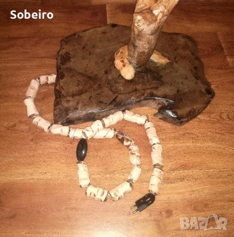 Лампион, Лампа от дърво, Ръчна изработка. , снимка 6 - Настолни лампи - 43667713