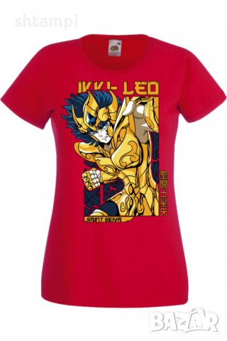 Дамска тениска Saint Seiya Leo Aiolia 01,Анимация,игра,Празник,Повод., снимка 4 - Тениски - 38074501