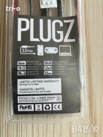 iFrogz EarPollution Plugz кабелни слушалки 3,5 мм - червени (EPD33-RED), снимка 8 - Слушалки и портативни колонки - 43913506