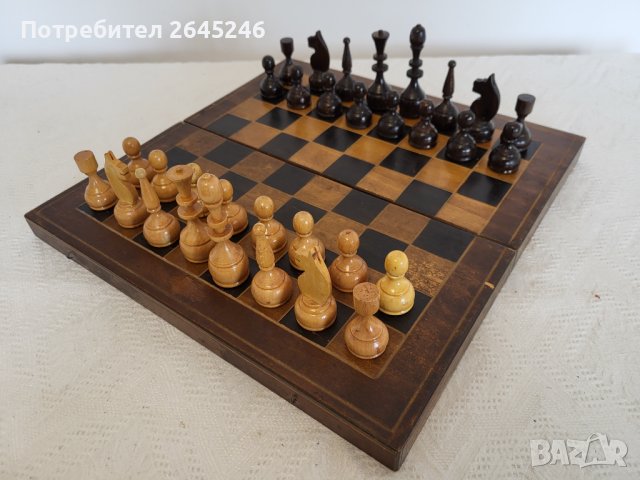 #7 Стар шах ,Шах с табла ,Настолен шах ,настолна игра, шах с табла ,табла , снимка 1 - Шах и табла - 43099064