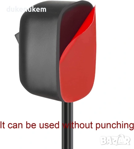 Самозалепващ ON/OFF ключ – 12V–230V, 10A, с кабел 1 м, снимка 4 - Аксесоари и консумативи - 53382455