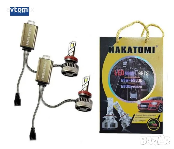 Nakamoto/Nakatomi H11/H8 H9 Диодна LED система CANBUS, 12-24V, 65W, 6500К